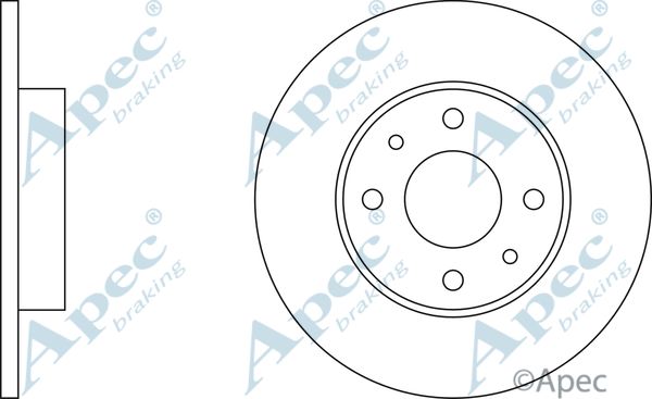 APEC BRAKING Bremžu diski DSK255